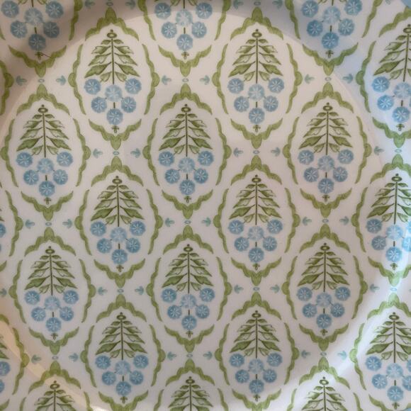 Lillian August French Farmhouse Floral Melamine Salad Plates 9in Set of 4 New - Picture 13 of 15